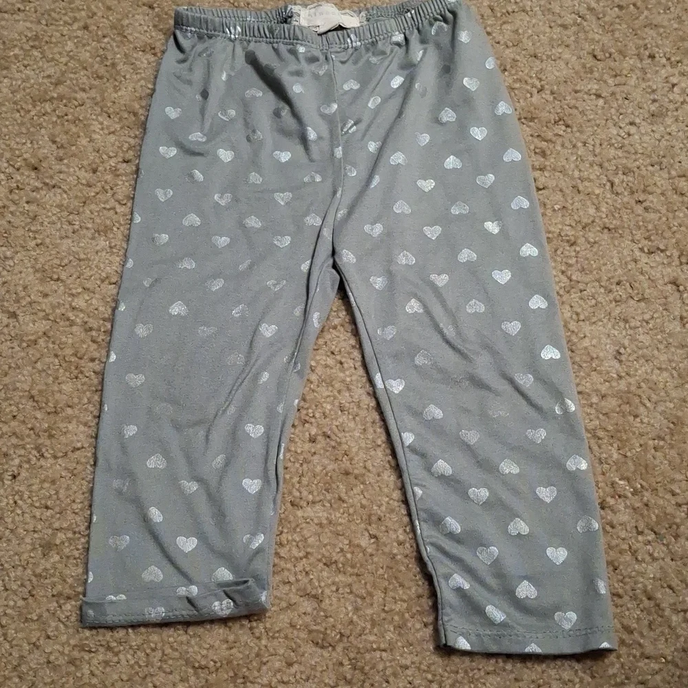 Between Charming Heart Print Kids Leggings  (2)